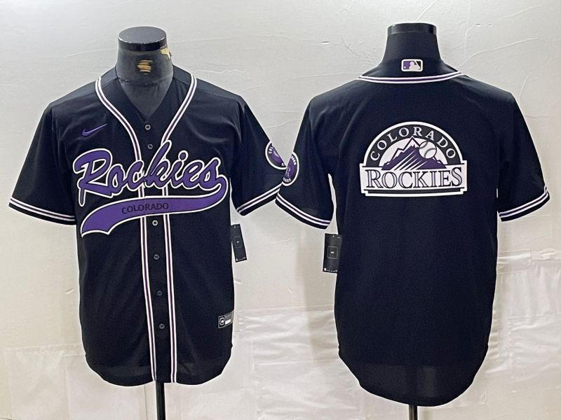 Men Colorado Rockies Blank Black Joint name Nike 2024 MLB Jersey style 5->colorado rockies->MLB Jersey